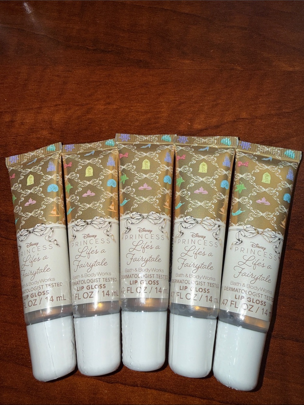 BBW 5pc Disney Princess Lifes a Fairytale lip gloss